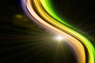 futuristic wave background design with lights