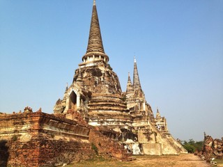 Fototapeta na wymiar old temple in Ayutthaya,Thailand