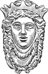 head of mythological queen