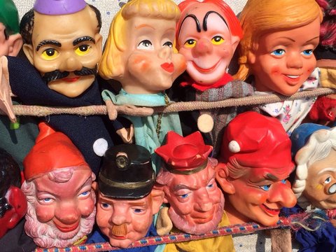 Alte Figuren vom Kasperle Theater