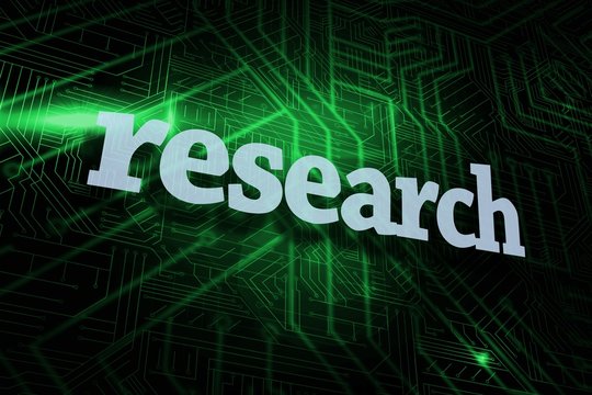 Research against green and black circuit board