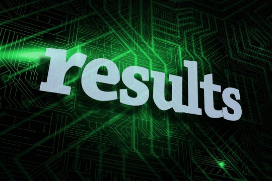 Results against green and black circuit board