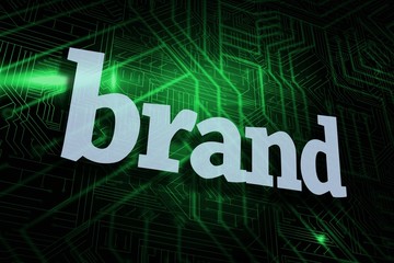 Brand against green and black circuit board