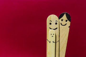 Beautiful happy family.