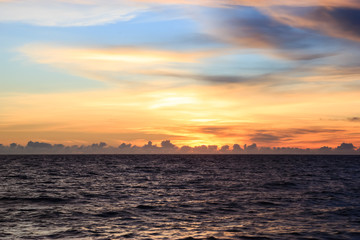 Sunset on the beach