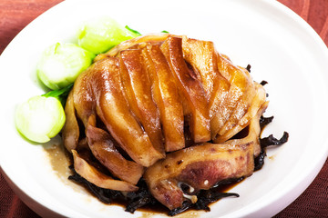 Chinese dishes. Sliced ​​pork