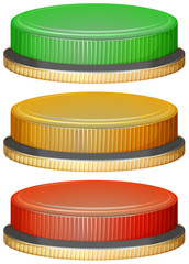 Colorful buttons