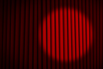Spotlight Red Movie Curtains