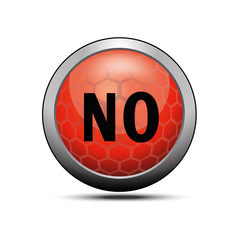 No icon illustration red vector