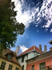 sky above the old town of Tallinn