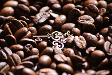 Coffee beans.