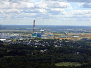 Fototapeta premium Aerial view of Tallinn city suburbs