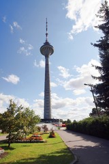 TV Tower in city Tallin. Estonia