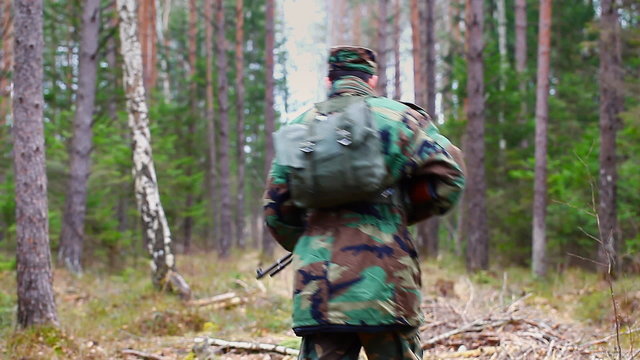 Recruit with optical rifle in the woods episode 5