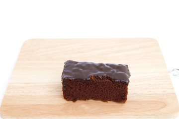 Brownies on wood