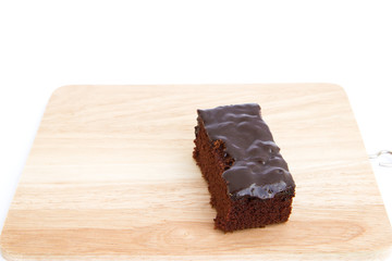 Brownies on wood