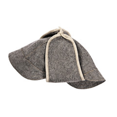 Sauna hat isolated on white background