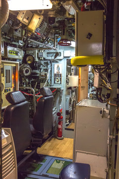 guide post of an old submarine