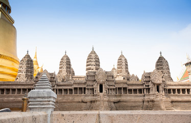 Miniature copy of Angkor Wat Temple in Grand Royal Palace, Bangk