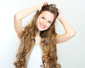 Fototapeta premium Fashion woman portrait. Female young model.