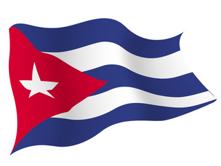 キューバ　国旗　国
