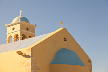 Small yellow church