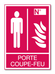 Panneau porte coupe-feu.