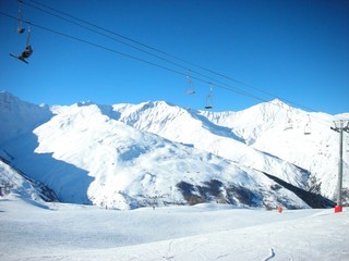 Fototapeta na wymiar Alpes France Ski Station