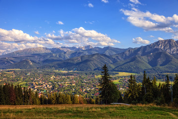 Scenic view from Gubalowka in Poland. © Nightman1965