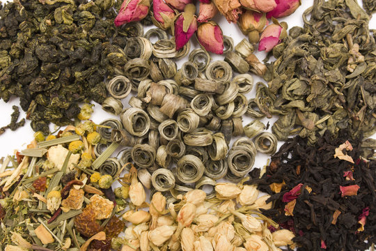 Tea and dried flowers