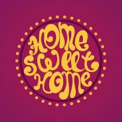 Home Sweet Home, vector background illustration