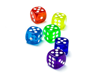 color dice number five