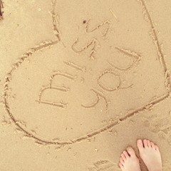 in love on the beach