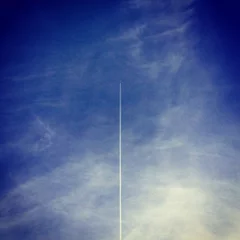 Foto op Plexiglas Airplane in the sky © christianmutter