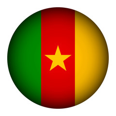 Cameroon flag button.