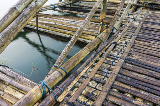 Bamboo Rafting Bridge