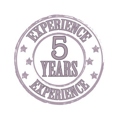 experience  5 years stamp