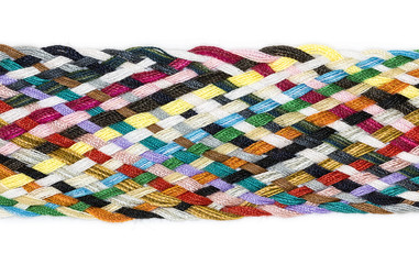 Strip woven cotton multicolored