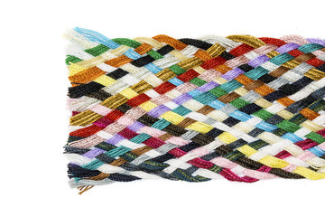 Strip woven cotton multicolored