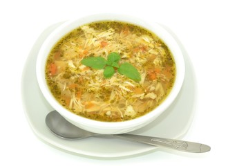 zupa flaczki drobiowe