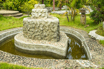 park with hot springs, north of Thailand