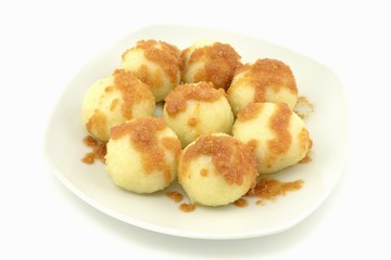 potato dumplings with bread crumbs