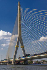 Fototapeta na wymiar view of the Bridge in the Chao Phraya river