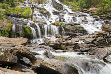 Waterfall  in the forest of  Thailand
