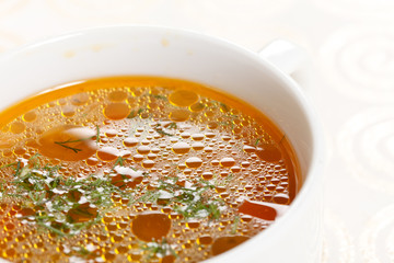 Fresh vegetable soup