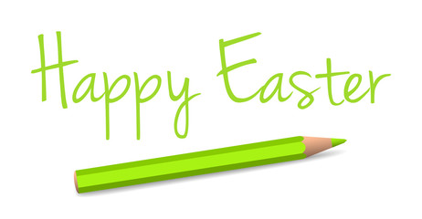 vector handwritten easter greeting