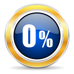0 percent icon