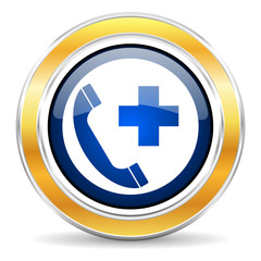 Obraz premium emergency call icon