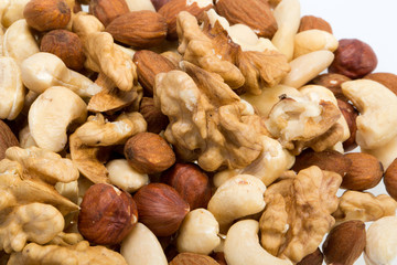 background of mixed nuts