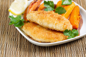 Freshly made Fish and Chips